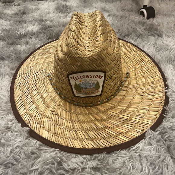MAD Engine Accessories - MAD Engine Straw Hat in Natural Tan and Brown Trim